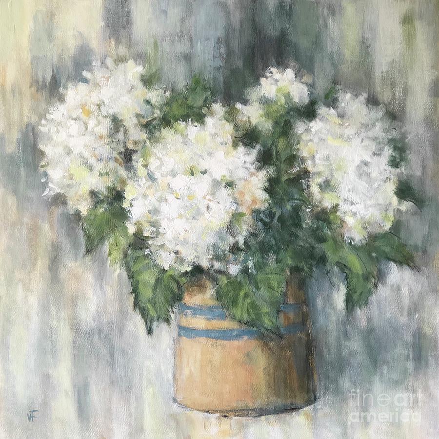 Farmhouse Floral Painting by Vickie Fears