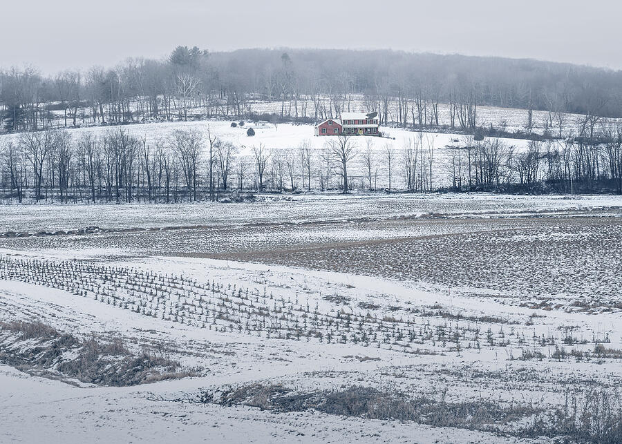 Farmhouse in the Snow Photograph by Dave King Farmhouse in the Snow Photograph by Dave King