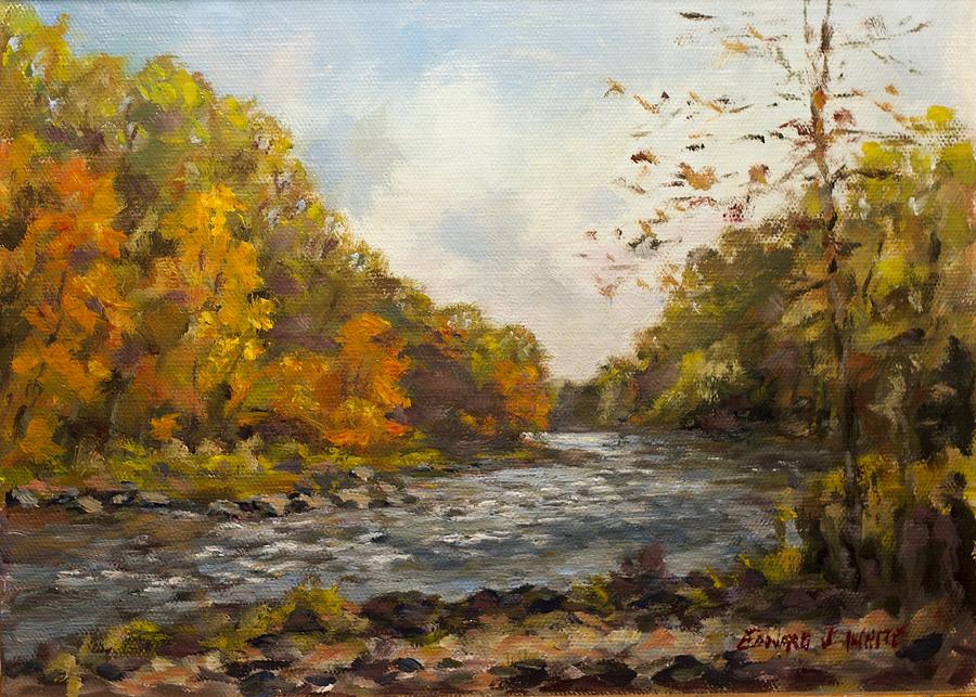 Farmington River Peace Painting by Edward White