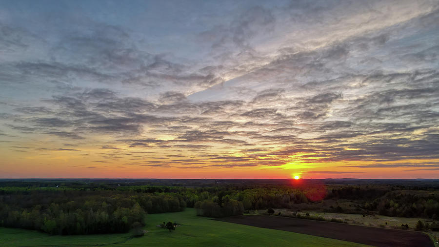 Farmland Sunrise Photograph by Brook Burling