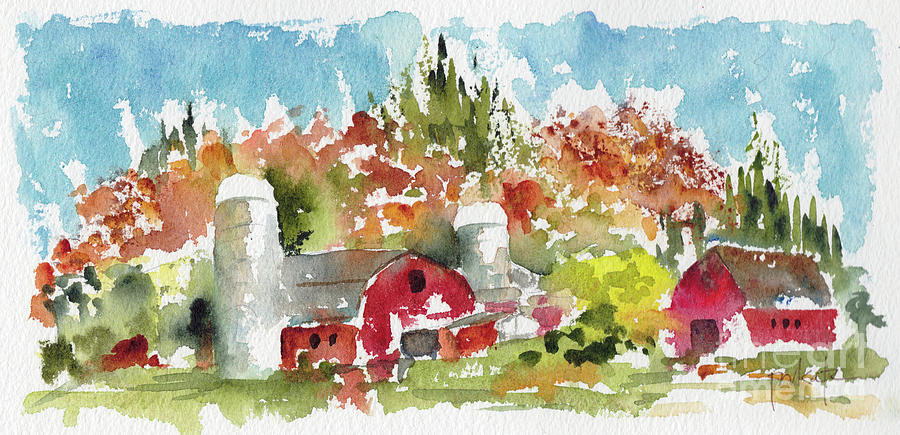 Farmstead Memories Painting by Pat Katz