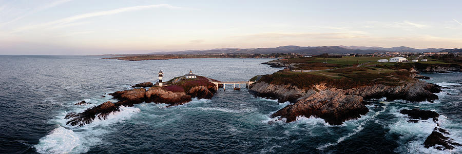 Faro de Ribadeo lighthouse Illa Pancha Galicia Spain Photograph by Sonny Ryse