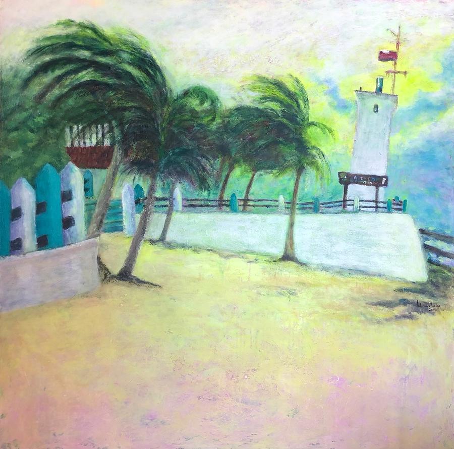Faro Inclinado Painting by Valerie Greene