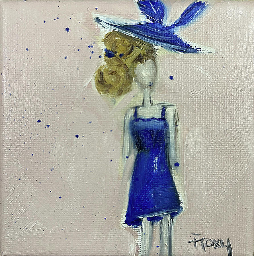 Fascinating in Blue Painting by Roxy Rich