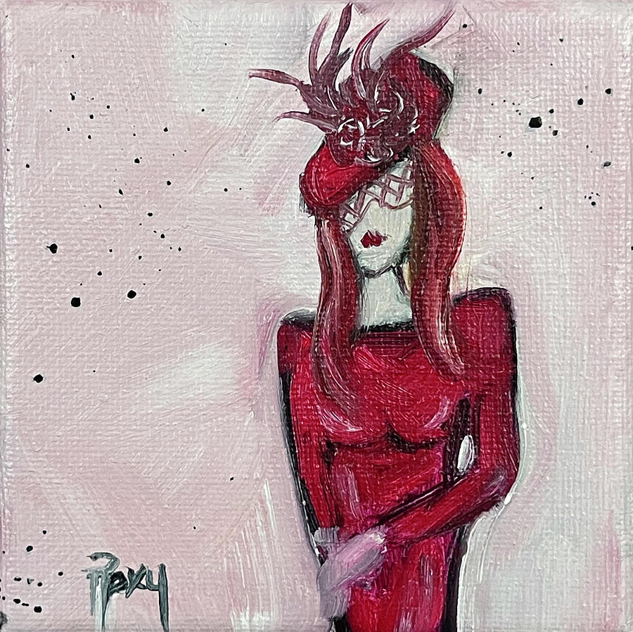 Fascinating in Red Painting by Roxy Rich