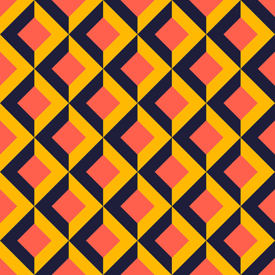 Fashion geometric pattern Design 25 by Black Gryphon