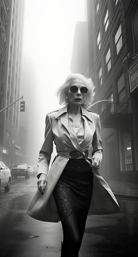 New York City Photograph - Fashion Granny No.1 by My Head Cinema