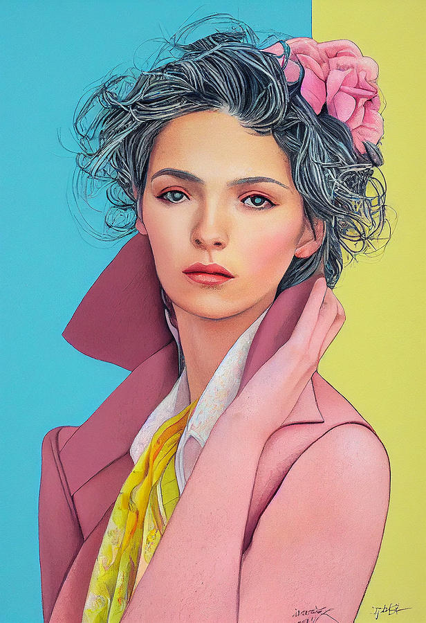 Fashion Illustration 02 Mixed Media by Sampad Art Fine Art America