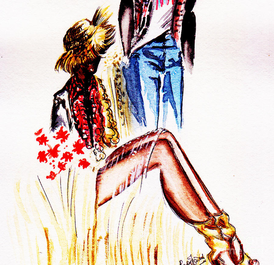 Fashion illustration Painting by Remy Francis