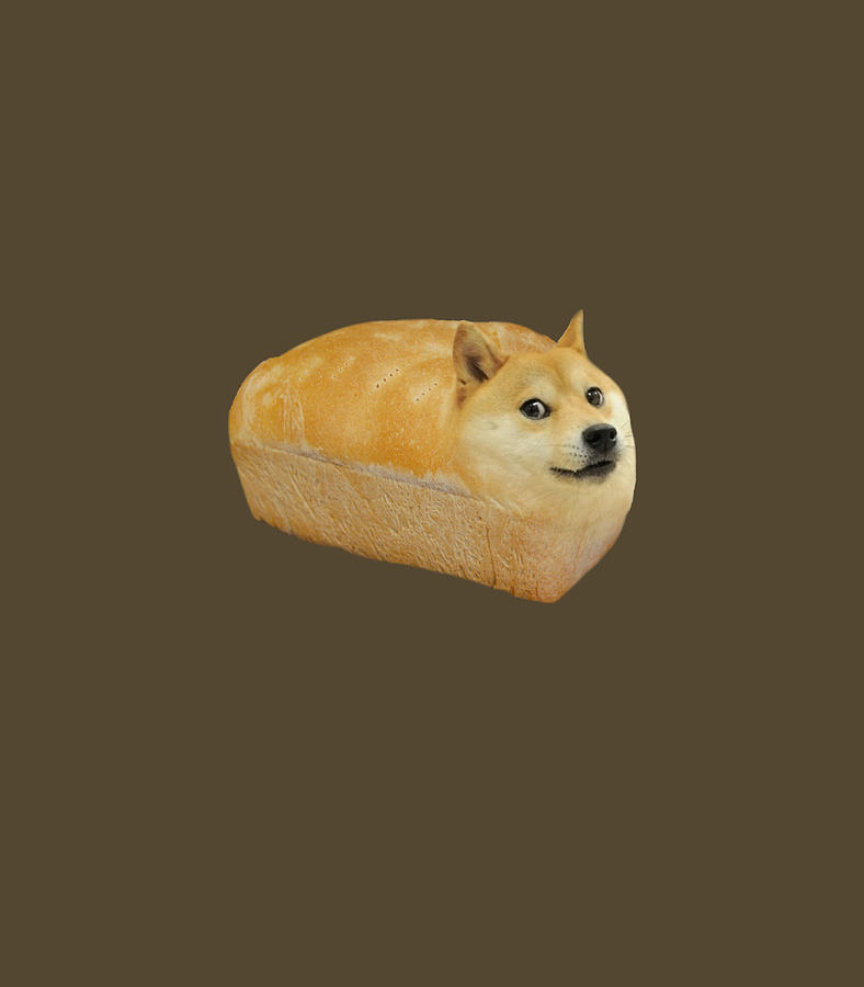 Fashion Shiba Inu Doge Bread Meme Dog Ugly Sweater Digital Art by ...
