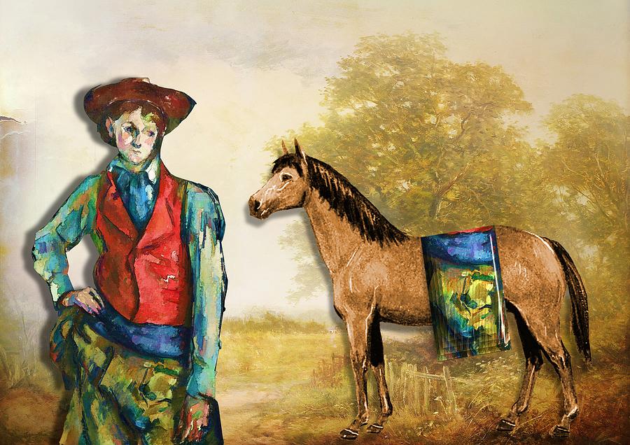 Horse Digital Art - Fashionably Western by Laura Botsford