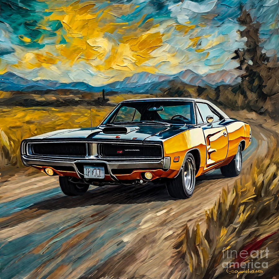 Fast and Furious - 1970 Dodge Charger R T Digital Art by Grover Mcclure ...