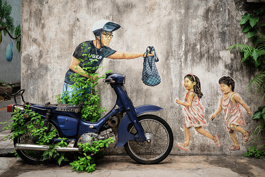 Fast Food Delivery in Ipoh Photograph by Dave Bowman Fast Food Delivery in Ipoh Photograph by Dave Bowman