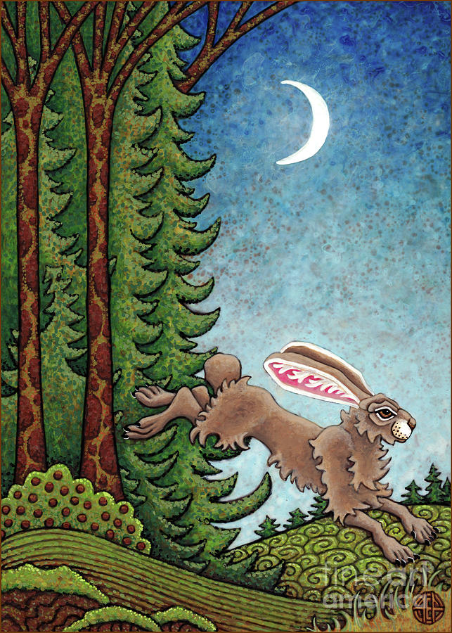 Fast Forest Flee Painting by Amy E Fraser