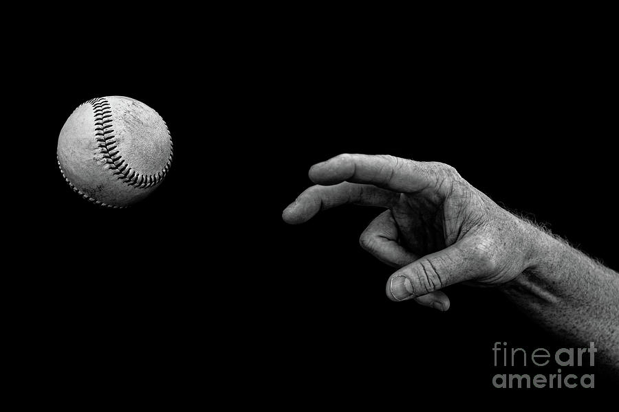 Fastball in Black and White Photograph by Diane Diederich