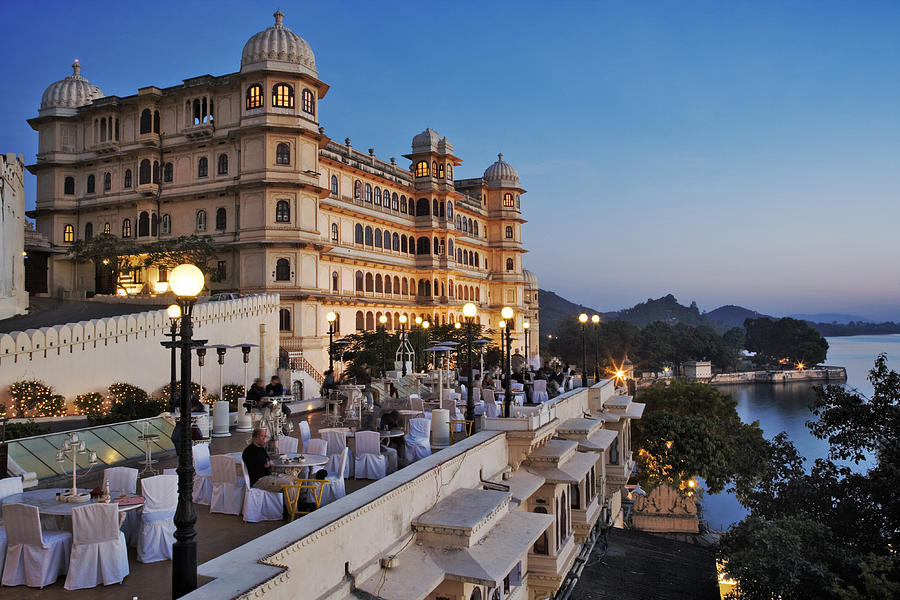 Fateh Prakash Palace, built along the shores of Lake Pichola. This Grand Heritage Hotel was named after Maharana Fateh Singh, a great leader of the Merwar dynasty. Udaipur, India. Photograph by Martin Harvey