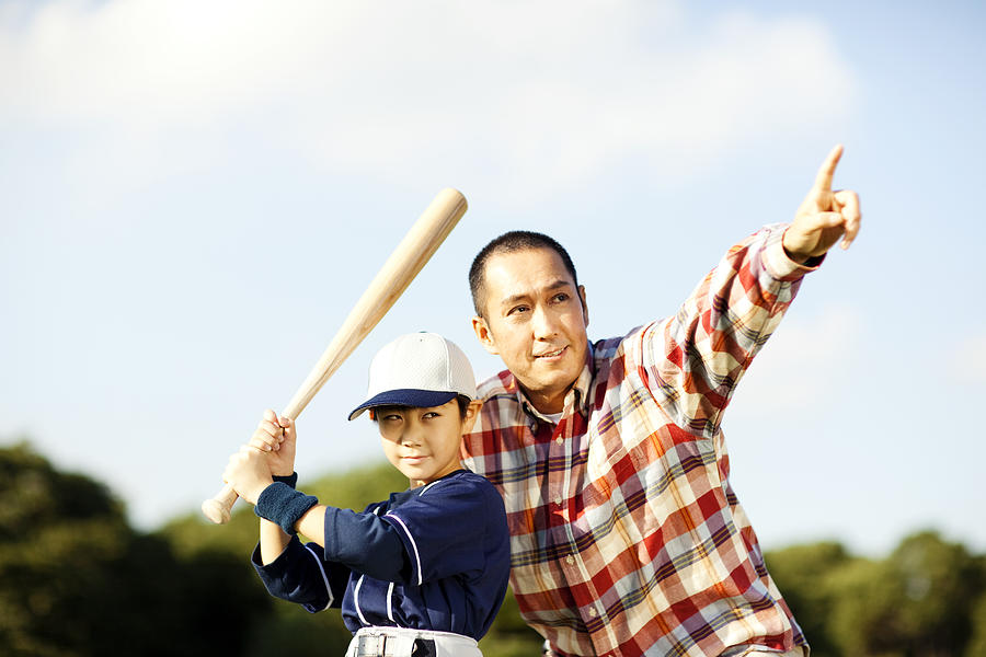 Father and Son Baseball Photograph by RichVintage