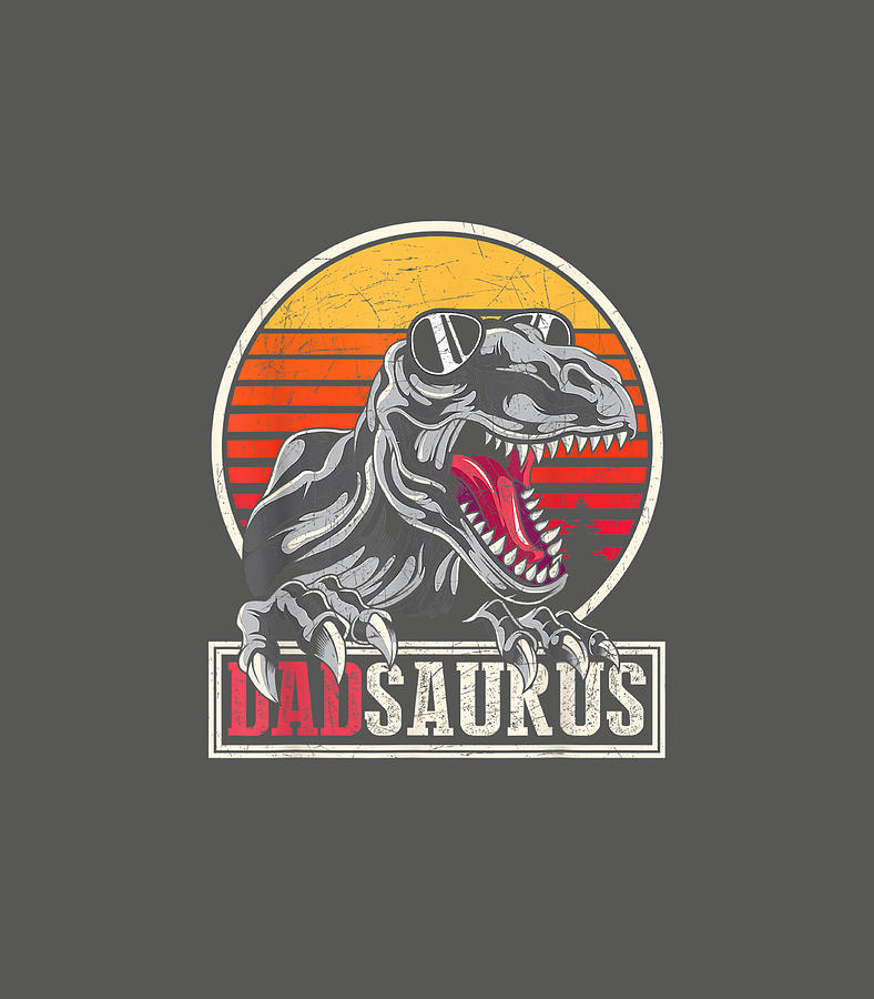 Father Dinosaur Family Dadsaurus T Rex Digital Art by Pompey Rita ...