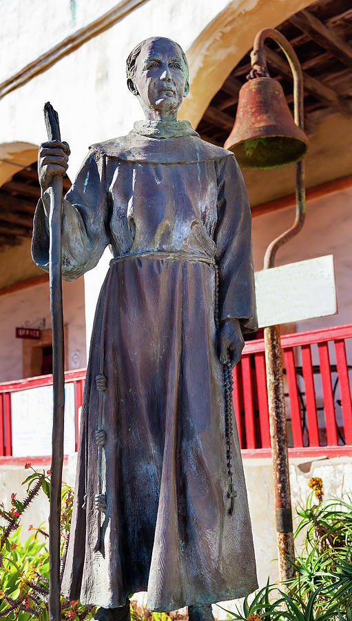 Father Joseph Serra Statue Mission Santa Barbara California Photograph ...