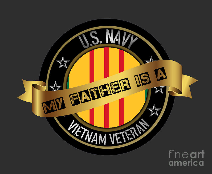 Father Navy Vietnam Digital Art by Bill Richards