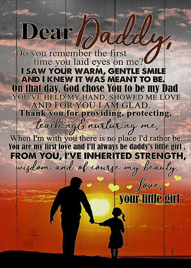 Father POSTER TO MY DAD SUNSET DO YOU REMEMBER Digital Art by Gambrel ...