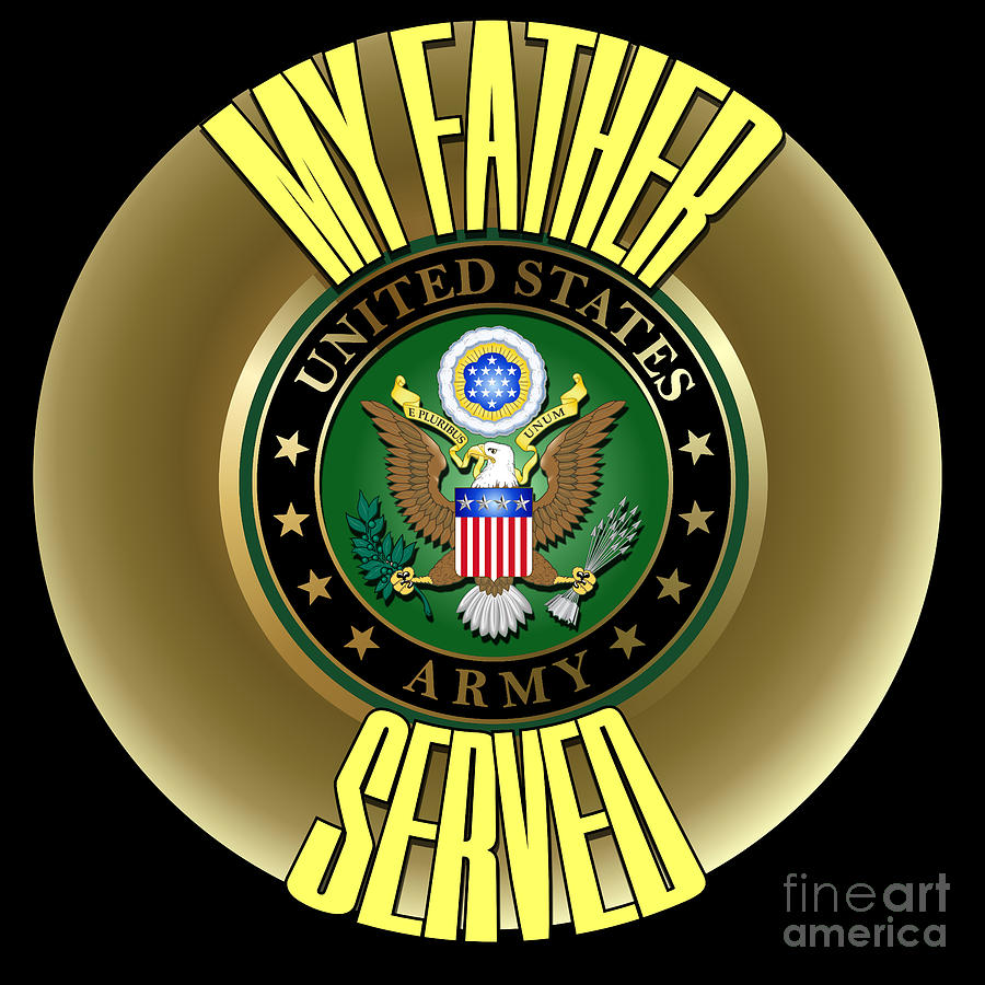 Father Served Digital Art by Bill Richards