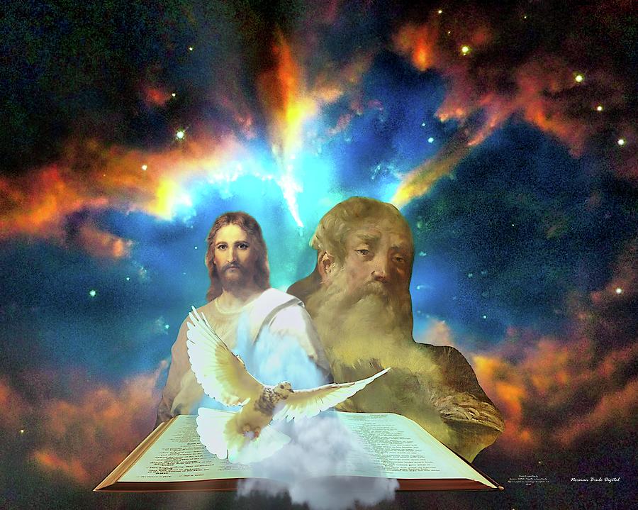 Father Son and Holy Ghost Digital Art by Norman Brule