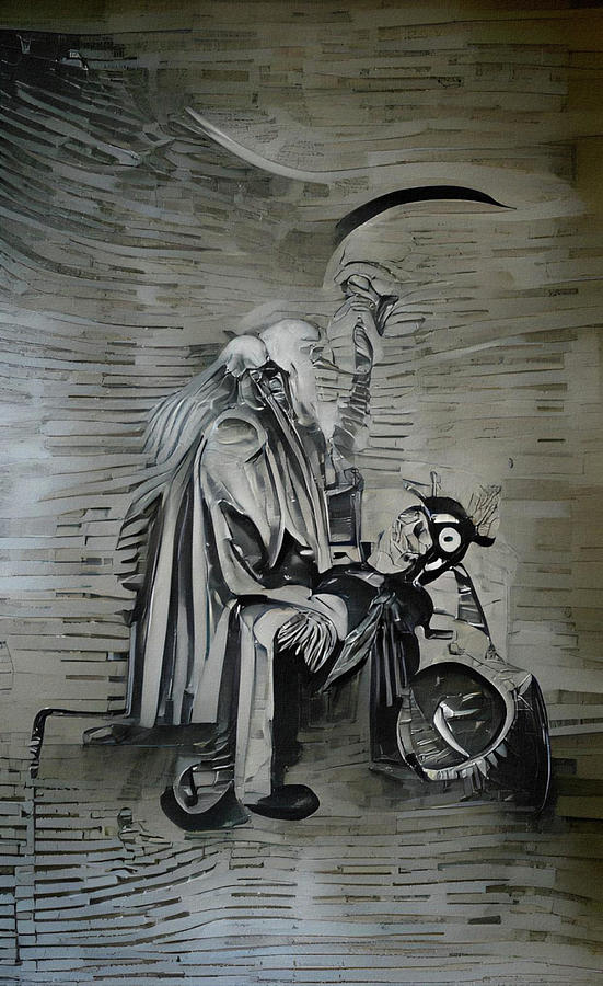 Father Time Digital Art by Richard Reeve