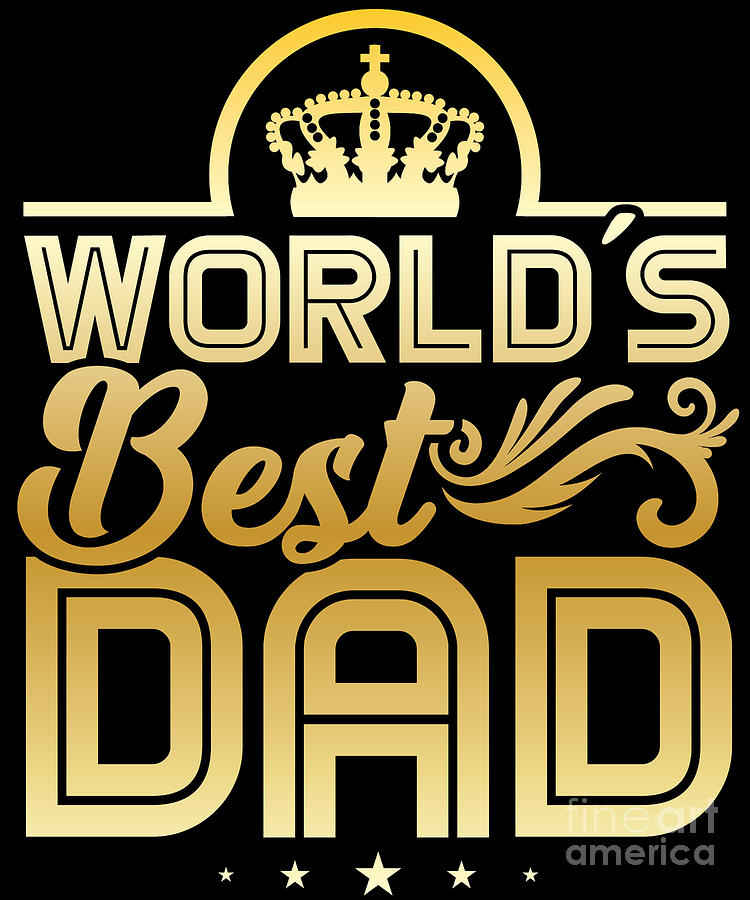 Fathers Day Father Papa Men Shirt Daddy Worlds Best Dad Tee Gift by Thomas  Larch