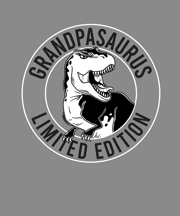 Fathers Day Grandpasaurus Grandpa Dinosaur Pun Digital Art By Maria Bure Fine Art America 