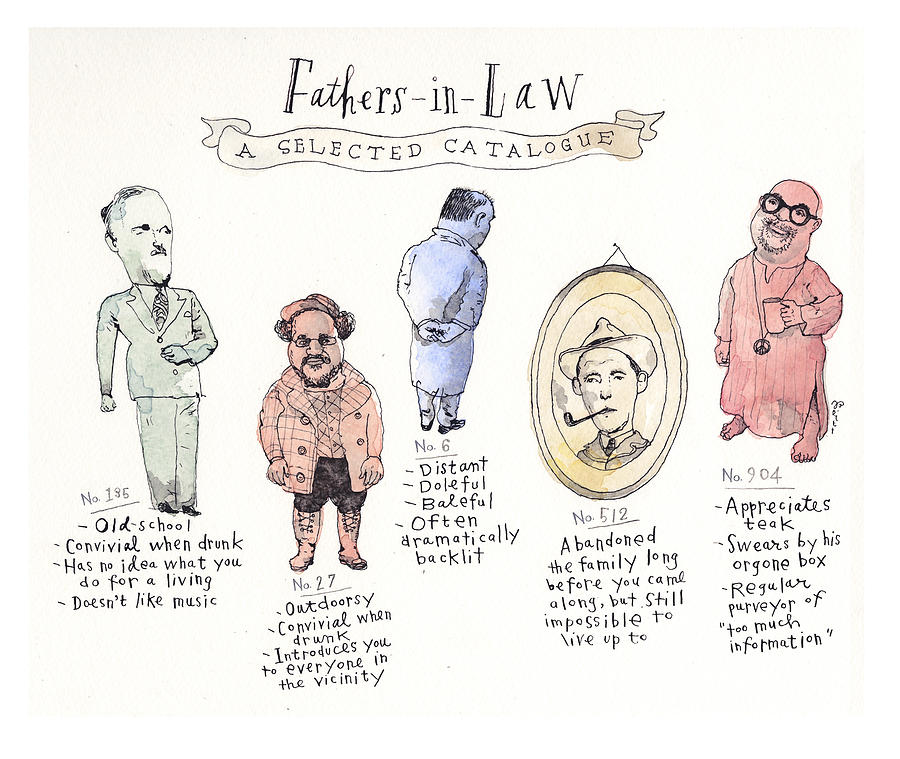 Fathers-in-Law Picks From The Catalog Painting by Barry Blitt