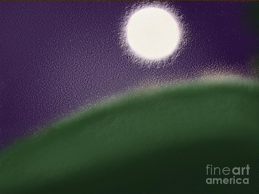 Fatness of the Moon Digital Art by Alicia Heyman