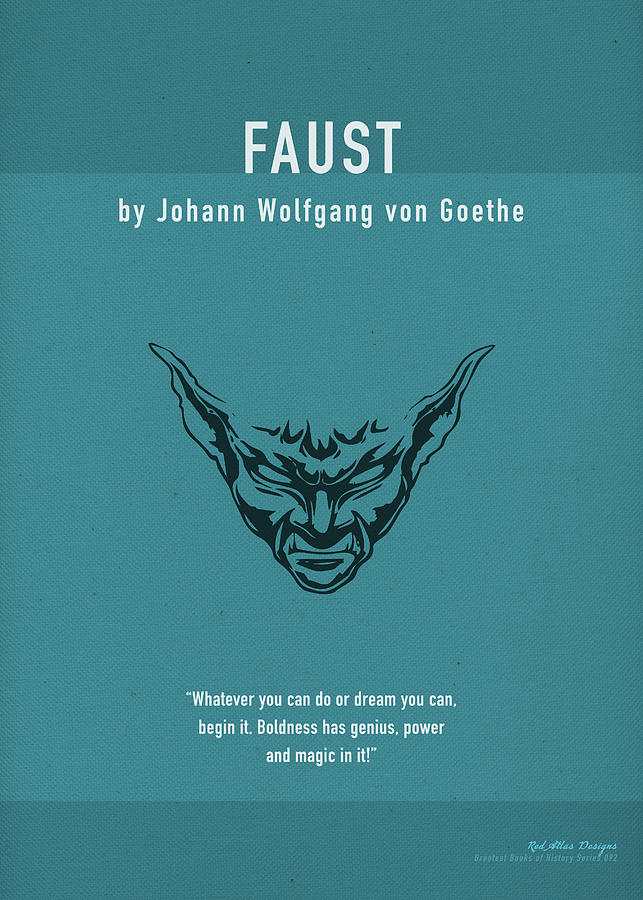 Book Mixed Media - Faust by Johann Wolfgang von Goethe Greatest Book Series 092 by Design Turnpike