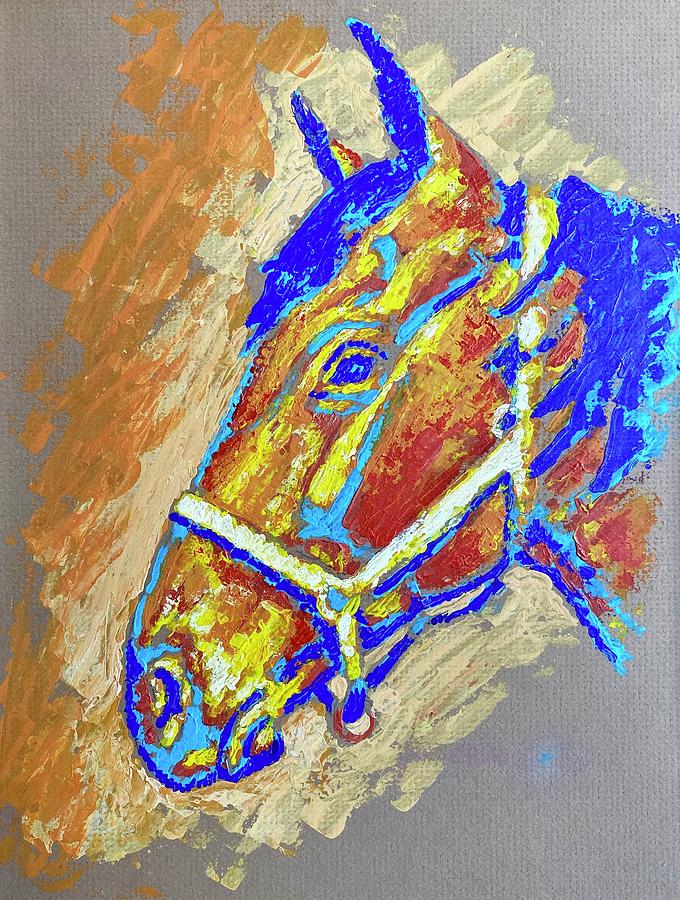 Fauvist Horse Painting by Bern Miller
