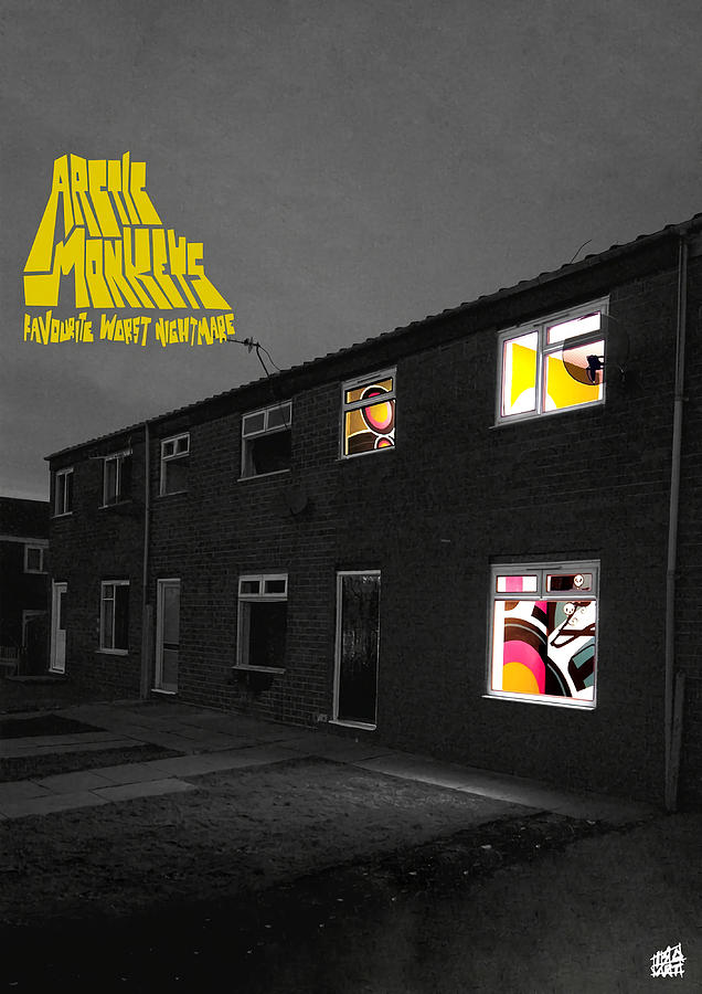 Favourite Worst Nightmare Album poster Painting by Scott Reid | Fine ...