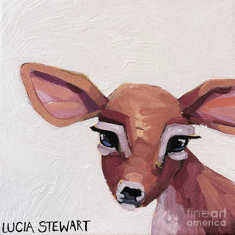 Fawn No 2 Painting by Lucia Stewart