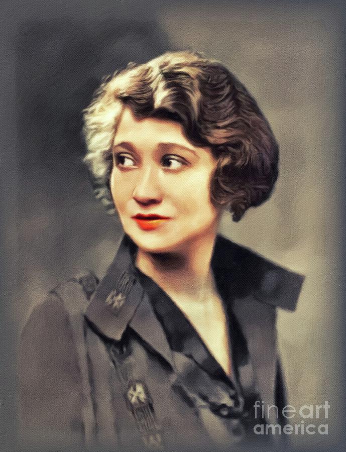 Fay Bainter, Vintage Actress Painting By Esoterica Art Agency - Pixels