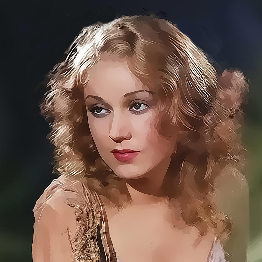 Fay Wray Painting Digital Art by Chuck Staley
