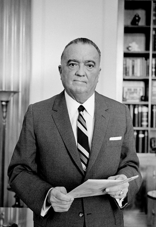 FBI Director J. Edgar Hoover - Marion S. Trikosko - 1961 Photograph by War Is Hell Store