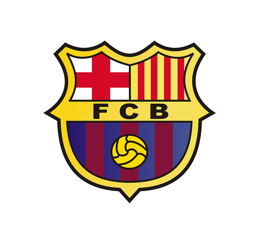 FC Barca Logo Drawing by Paul Dabs - Pixels