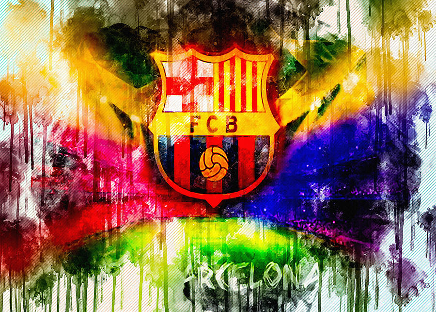 Fc Barcelona Art Fcb La Liga Barca Painting by Sissy ANGELASTRO