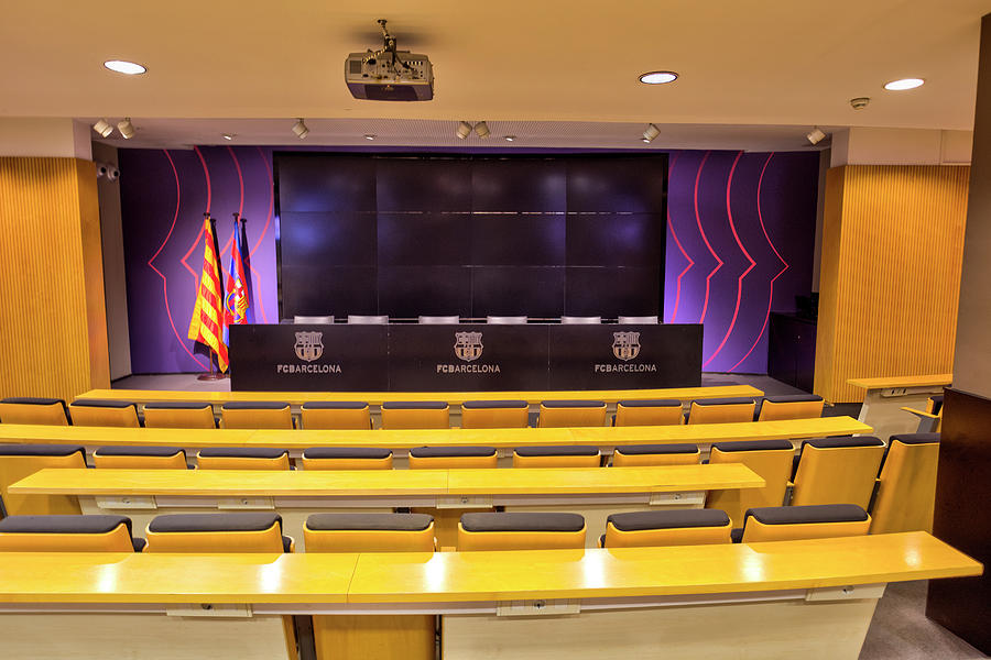 Fc Barcelona Press Room Photograph