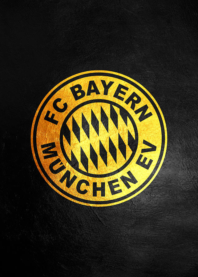 Fc Bayern Munich Skyline Gold Digital Art By Ab Concepts