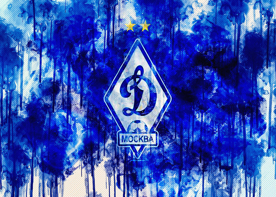 Fc Dynamo Moscow Russian Football Club Dynamo Logo Emblem Painting by ...