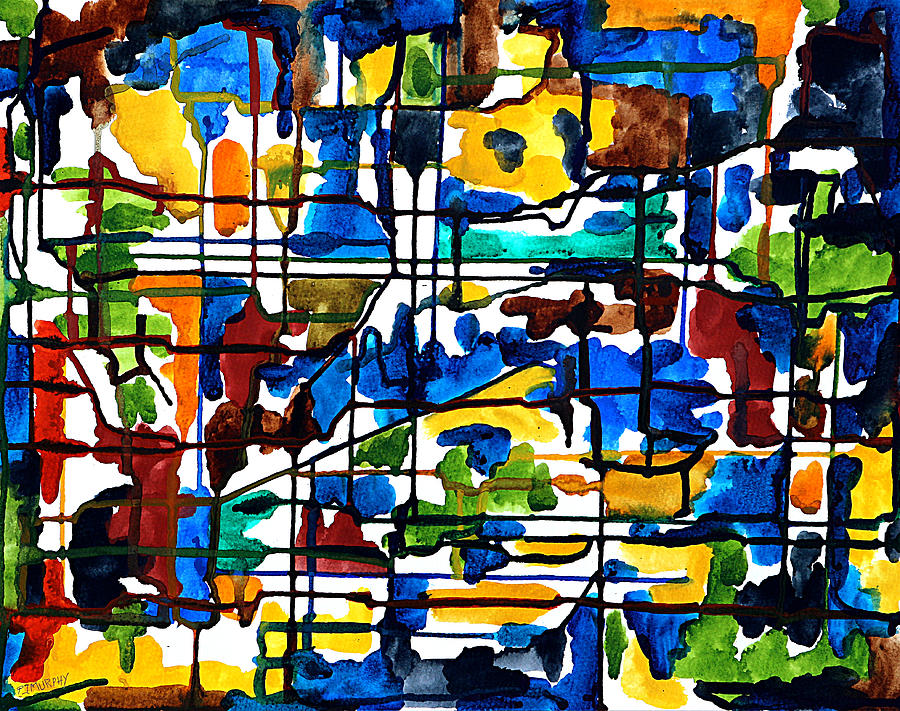 Pattern Painting - Abstract 48 by Patrick J Murphy