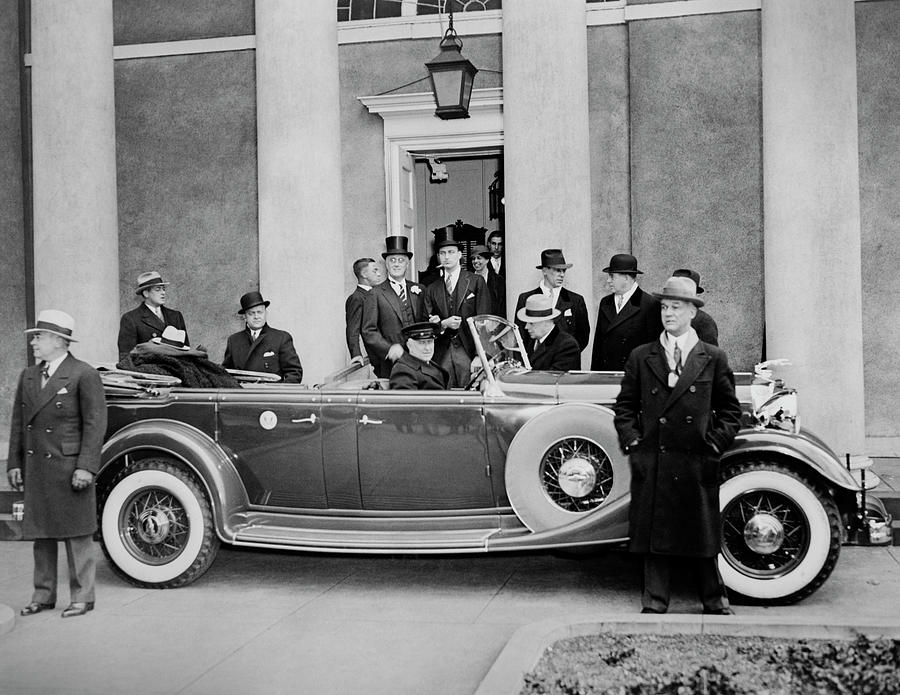 President Franklin D Roosevelt motorcade in Inaugural Parade 1933 Photo Print 