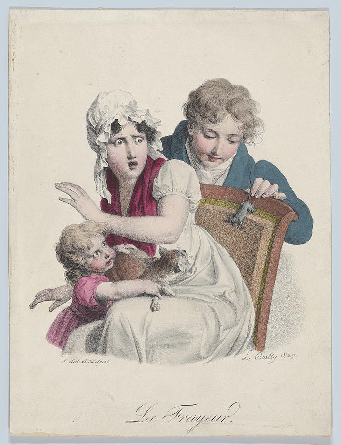 Fear 1825 Louis Leopold Boilly French Painting by MotionAge Designs