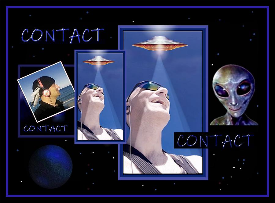   Alien  Contact  Mixed Media by Marc and Hartmut Jager