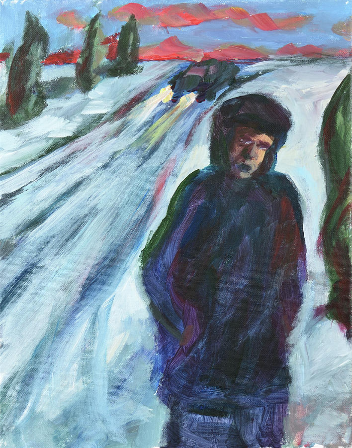 Fear of snow Painting by David Dorrell