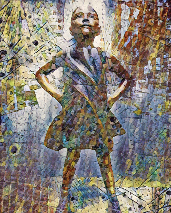 Fearless Girl Future Is Female Painting 5 Painting by Tony Rubino
